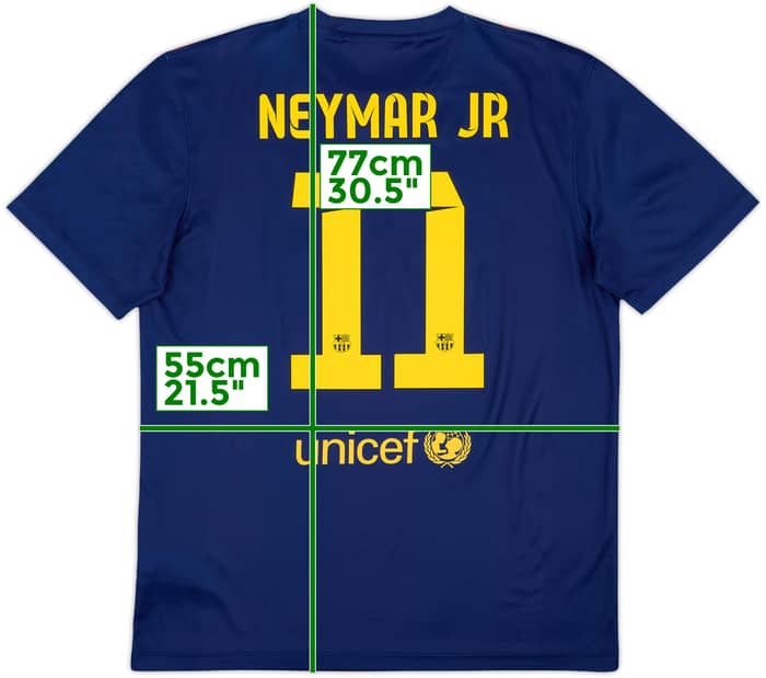 2014-15 Barcelona Basic Home Shirt Neymar Jr #11 - 10/10 - (L)