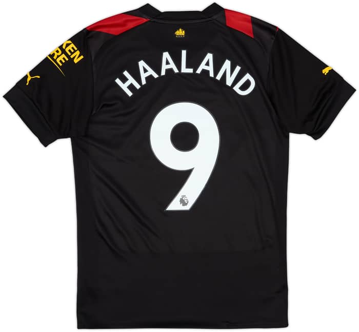 2022-23 Manchester City Away Shirt Haaland #9 - 10/10 - (S)