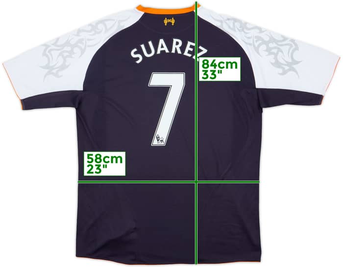 2012-13 Liverpool Third Shirt Suarez #7 - 7/10 - (XXL)