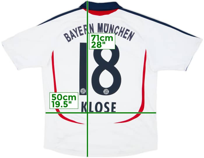 2006-07 Bayern Munich Away Shirt Klose #18 - 8/10 - (XL.Boys)