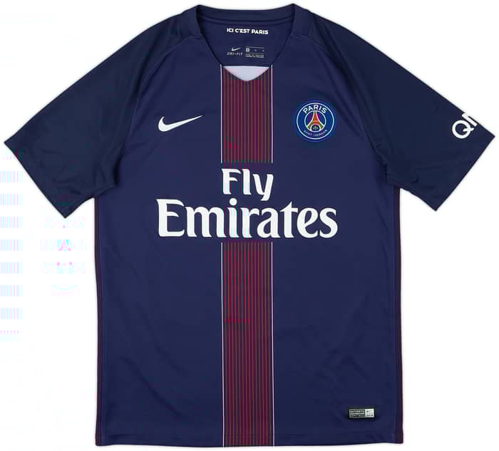 2016-17 Paris Saint-Germain Home Shirt Di Maria #11 - 8/10 - (M)
