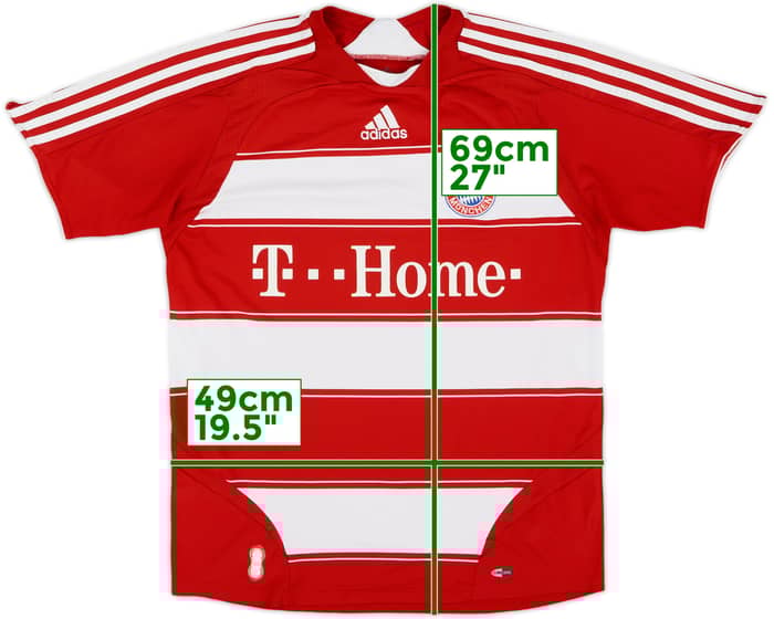 2007-08 Bayern Munich Home Shirt - 7/10 - (XL.Boys)