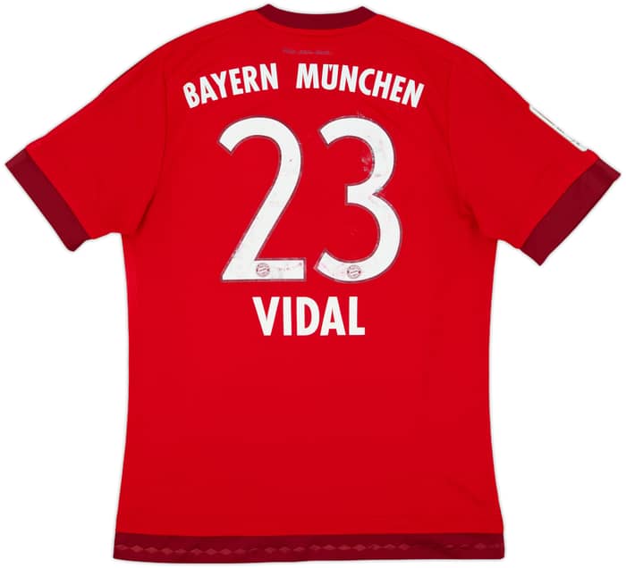 2015-16 Bayern Munich Home Shirt Vidal #23 - 5/10 - (M)