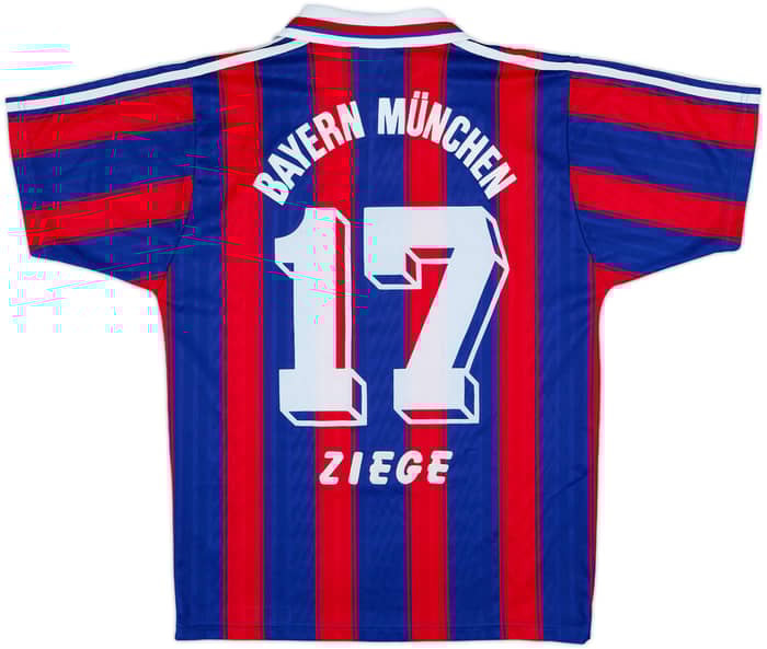 1995-97 Bayern Munich Home Shirt Ziege #17 - 8/10 - (S)