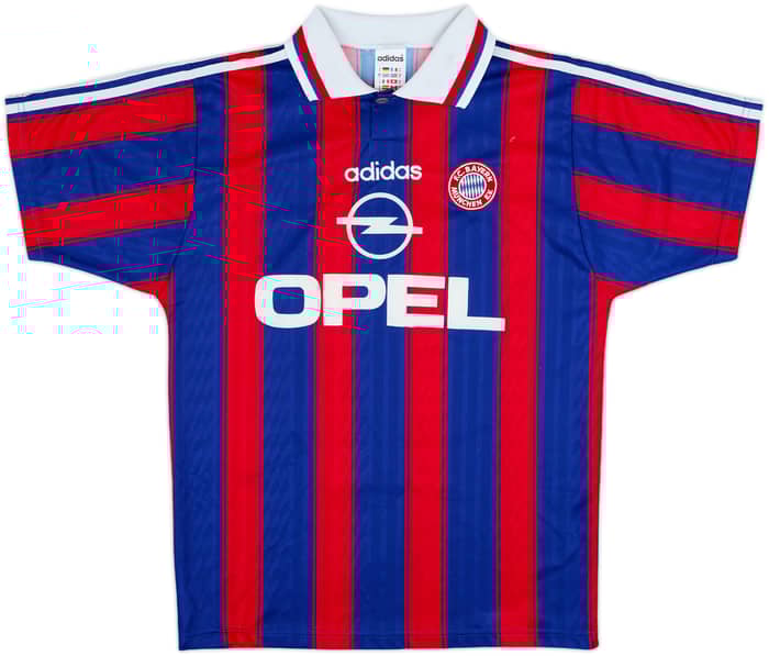 1995-97 Bayern Munich Home Shirt Ziege #17 - 8/10 - (S)