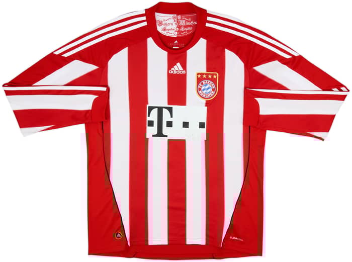 2010-11 Bayern Munich Home L/S Shirt Muller #25 - 6/10 - (XL)