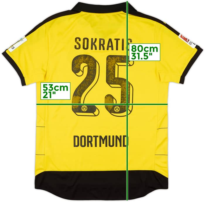 2015-16 Borussia Dortmund Home Shirt Sokratis #25 - 5/10 - (L)