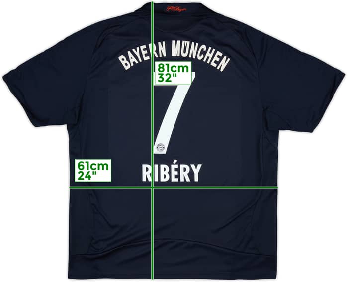2008-09 Bayern Munich Away Shirt Ribery #7 - 8/10 - (XXL)