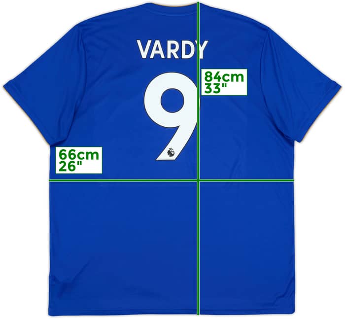 2018-19 Leicester Home Shirt Vardy #9 - 9/10 - (XXL)