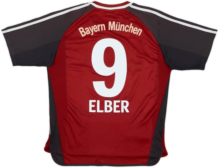 2001-02 Bayern Munich Home Shirt Elber #9 - 7/10 - (Y)