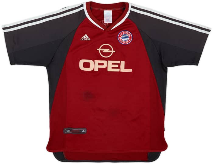 2001-02 Bayern Munich Home Shirt Elber #9 - 7/10 - (Y)