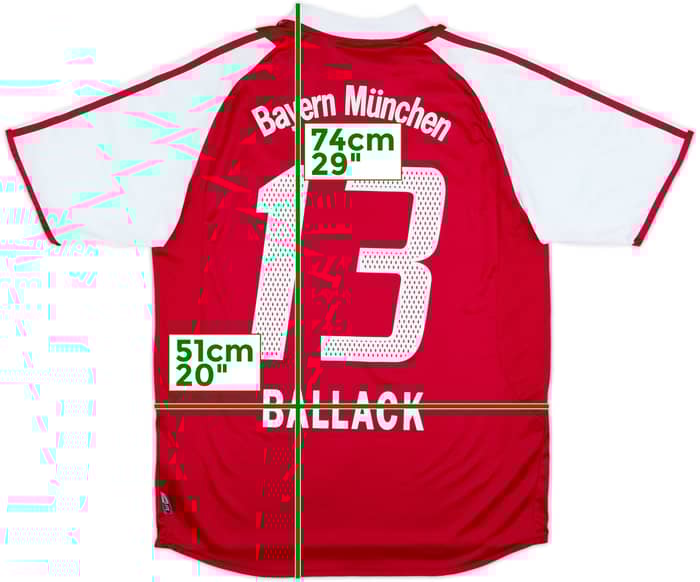 2004-05 Bayern Munich Home Shirt Ballack #13 - 8/10 - (XL.Boys)