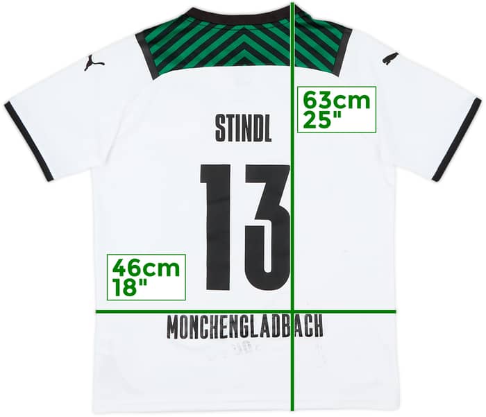 2021-22 Borussia Monchengladbach Home Shirt Stindl #13 - 4/10 - (L.Boys)