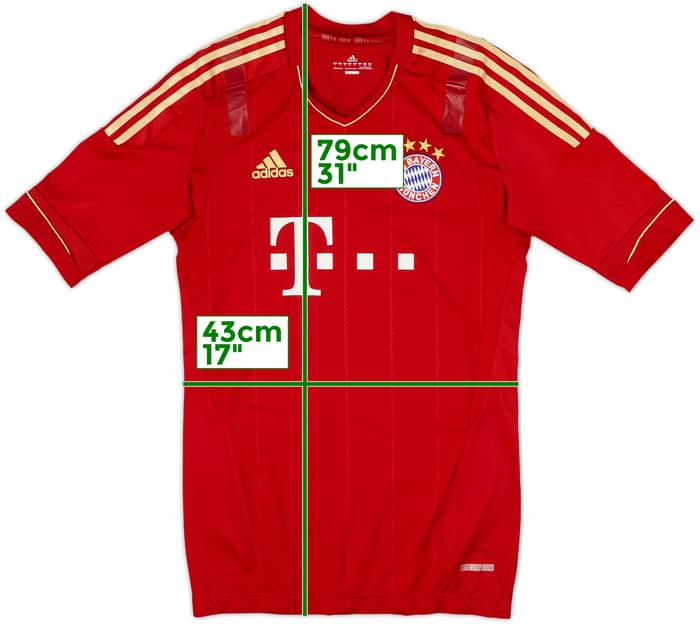 2011-13 Bayern Munich Player Issue TechFit Home Shirt - 3/10 - (L)