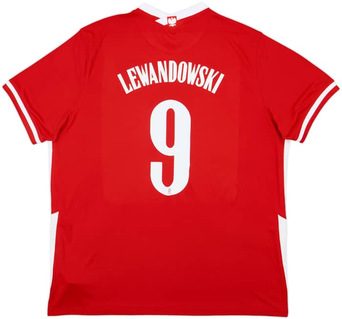 2020-21 Poland Away Shirt Lewandowski #9 - 8/10 - (XXL)