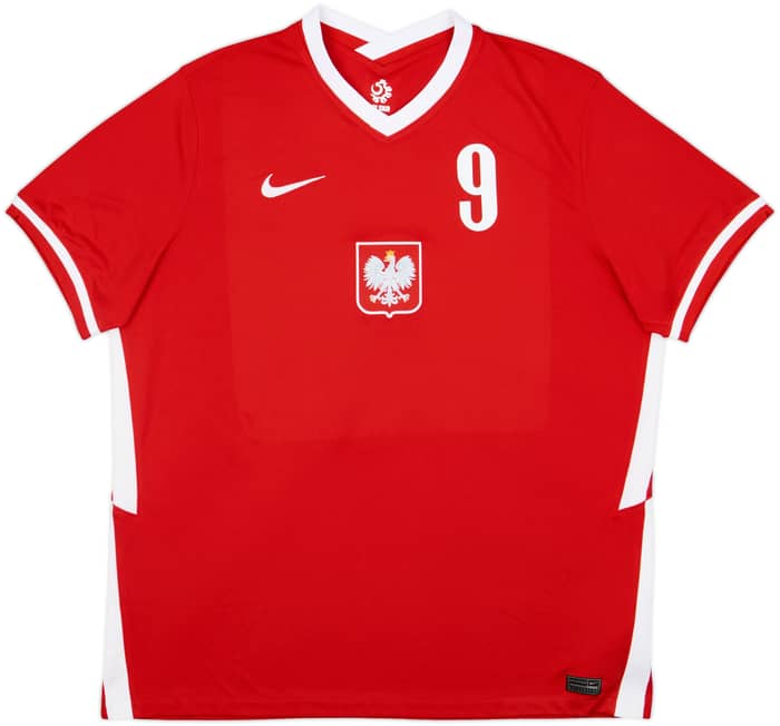 2020-21 Poland Away Shirt Lewandowski #9 - 8/10 - (XXL)