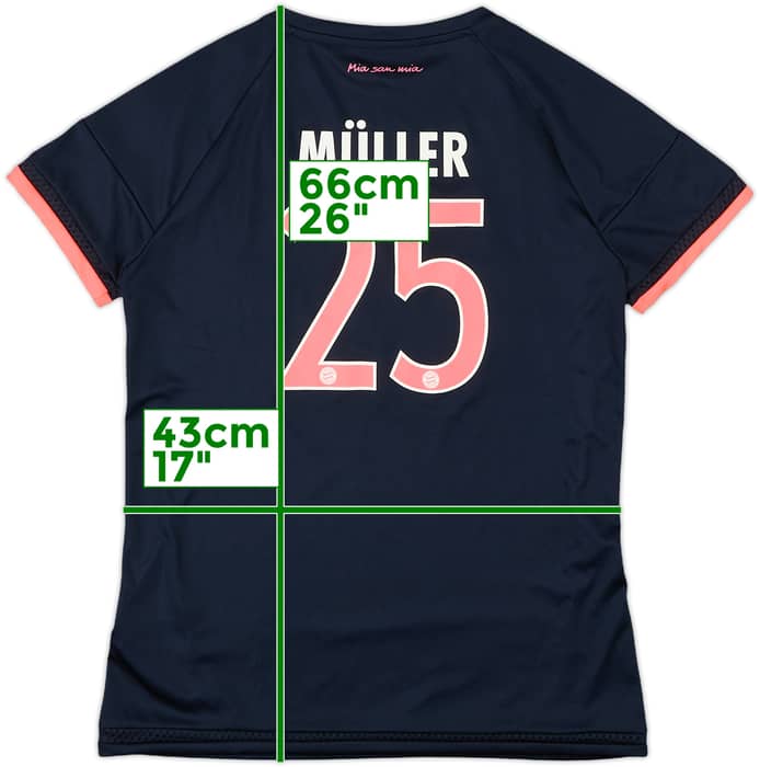 2015-16 Bayern Munich Third Shirt Muller #25 - 9/10 - (Women's M)