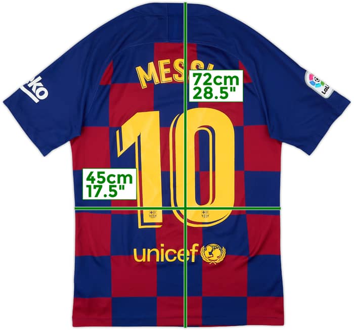 2019-20 Barcelona Home Shirt Messi #10 - 6/10 - (S)