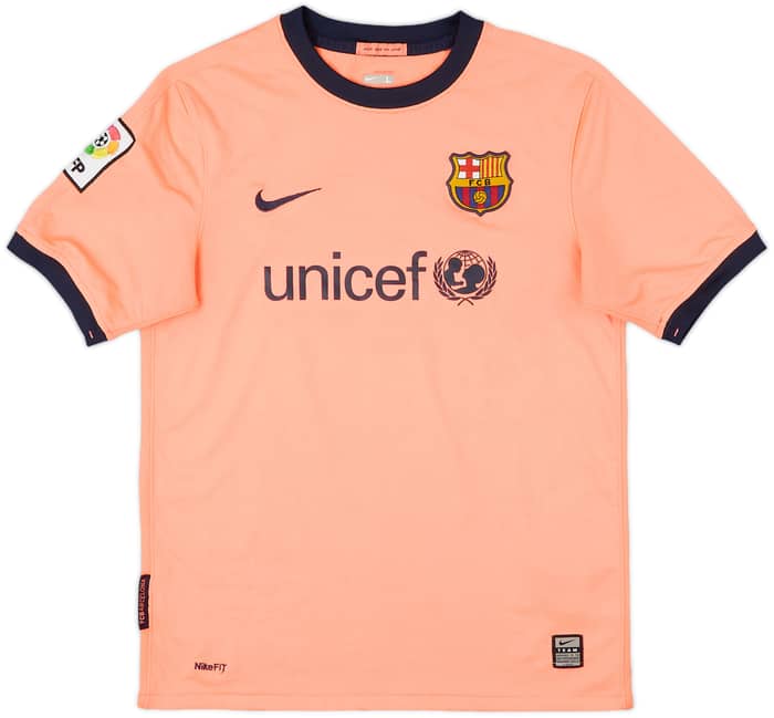 2009-10 Barcelona Away Shirt - 7/10 - (L.Boys)