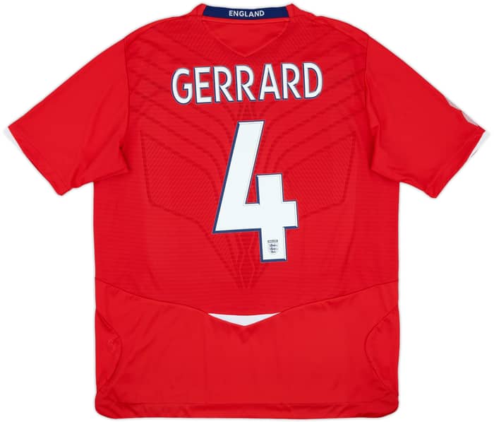 2008-10 England Away Shirt Gerrard #4 - 9/10 - (L)