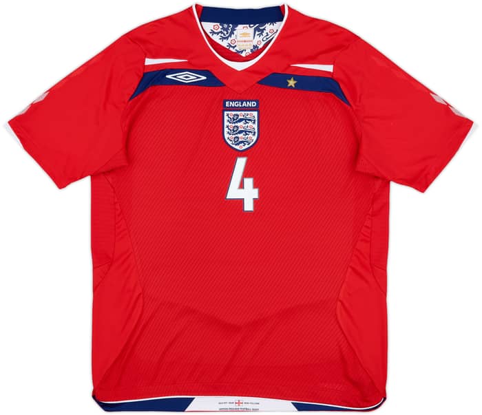 2008-10 England Away Shirt Gerrard #4 - 9/10 - (L)