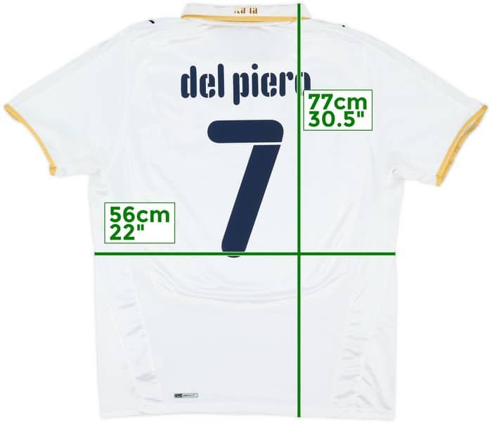 2007-08 Italy Away Shirt Del Piero #7 - 8/10 - (L)