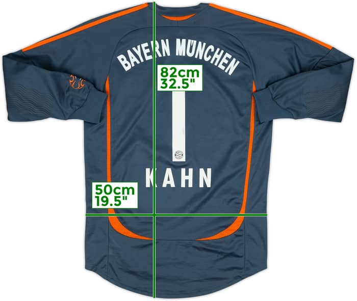 2006-07 Bayern Munich GK Shirt Kahn #1 - 8/10 - (S)