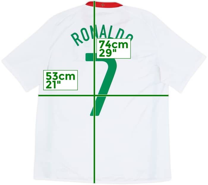 2008-10 Portugal Away Shirt Ronaldo #7 - 8/10 - (L)