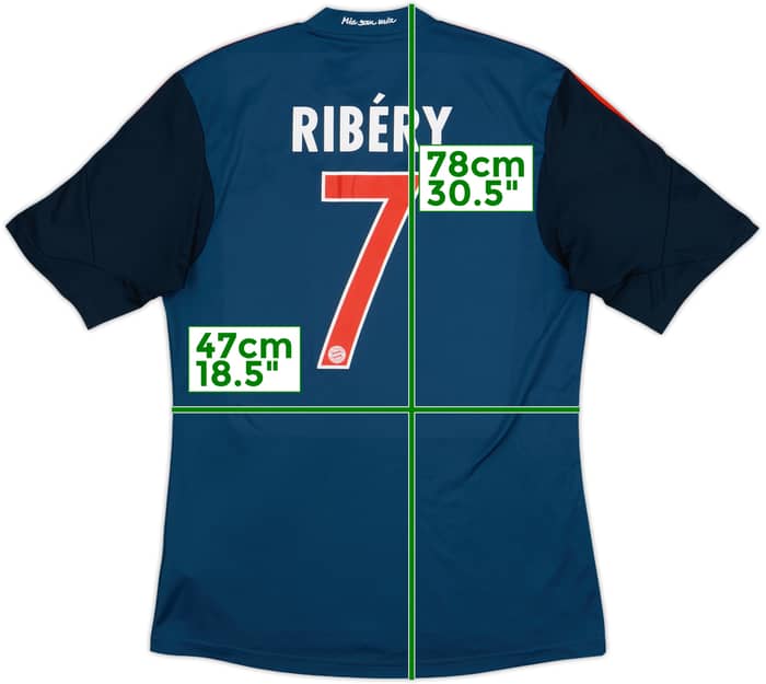 2013-14 Bayern Munich Third Shirt Ribery #7 - 8/10 - (M)