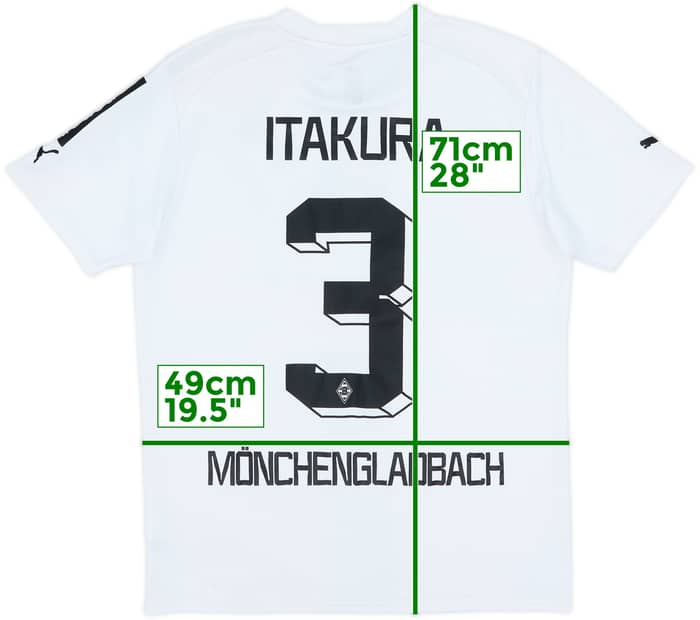 2022-23 Borussia Monchengladbach Home Shirt Itakura #3 - 8/10 - (M)