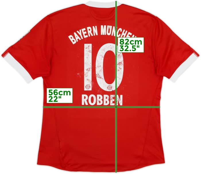 2009-10 Bayern Munich Home Shirt Robben #10 - 4/10 - (XL)