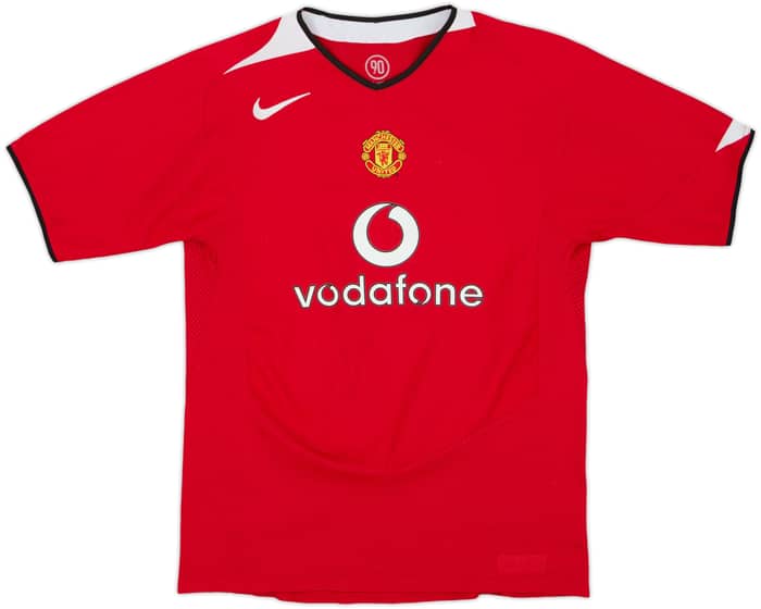 2004-06 Manchester United Home Shirt Ronaldo #7 - 8/10 - (XL.Boys)
