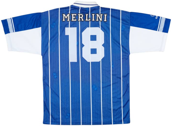 1997-98 St Johnstone Home Shirt Merlini #18 - 7/10 - (XL)