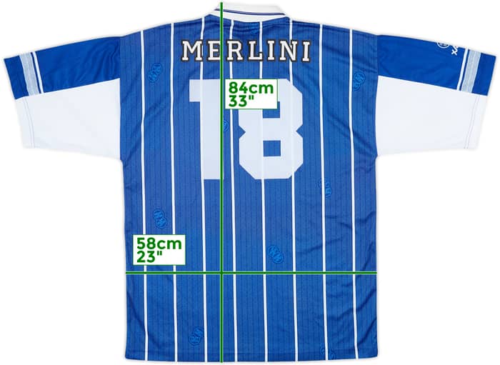 1997-98 St Johnstone Home Shirt Merlini #18 - 7/10 - (XL)