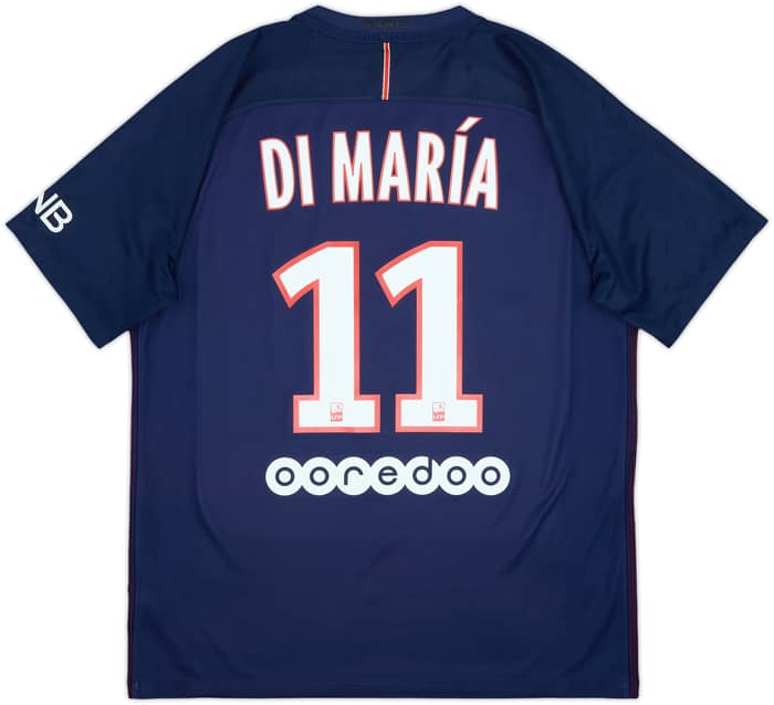 2016-17 Paris Saint-Germain Home Shirt Di Maria #11 - 8/10 - (L)