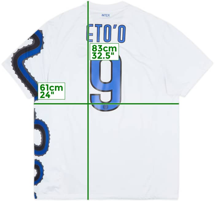 2010-11 Inter Milan Away Shirt Eto'o #9 - 6/10 - (XL)