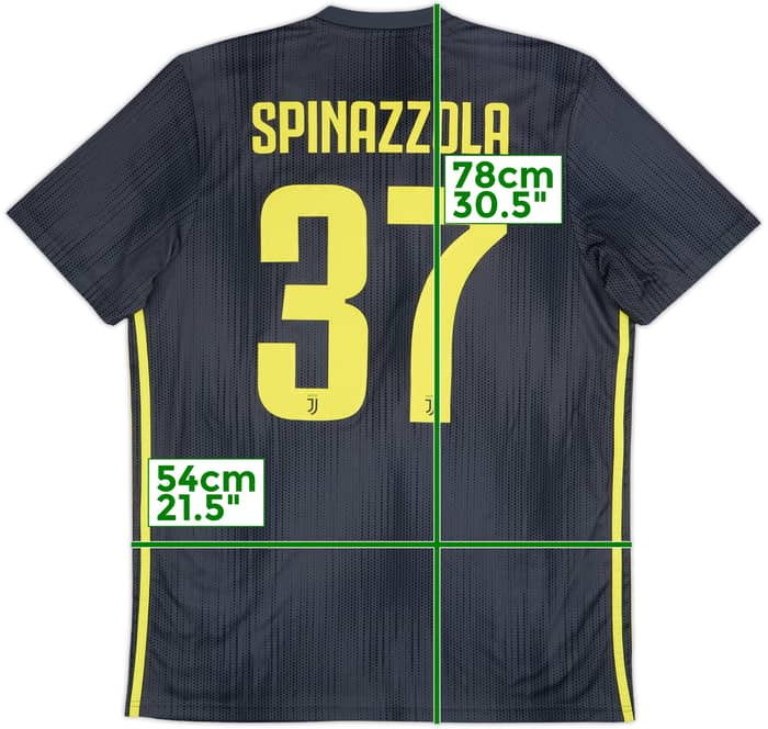 2018-19 Juventus Third Shirt Spinazzola #37 - 9/10 - (L)
