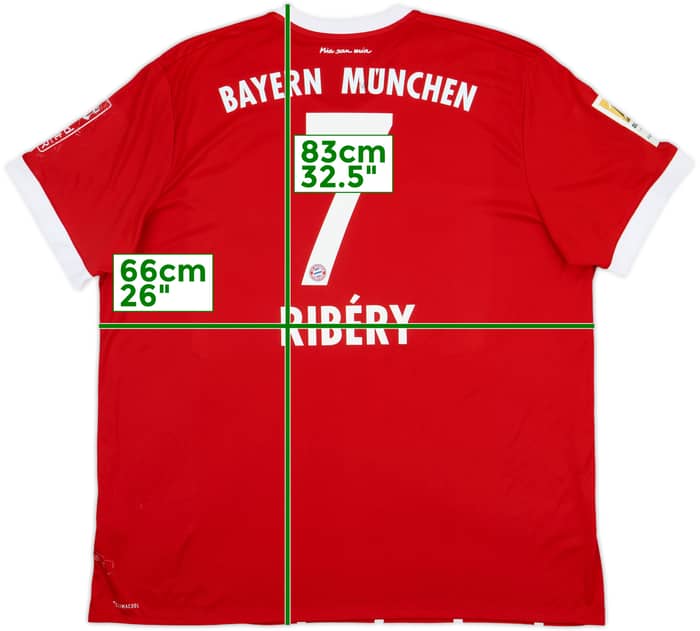 2017-18 Bayern Munich Home Shirt Ribery #7 - 5/10 - (XXL)