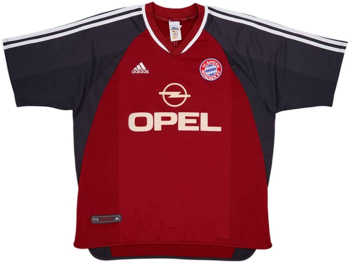 2001-02 Bayern Munich Home Shirt Elber #9 - 7/10 - (XL)