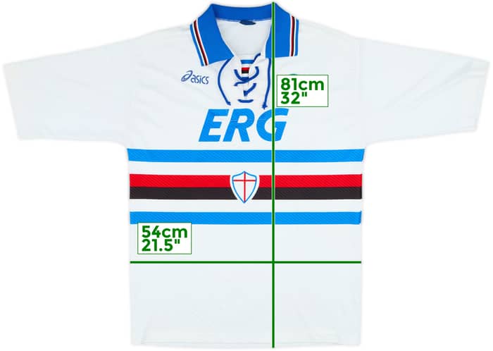 1994-95 Sampdoria Away Shirt - 5/10 - (XXL)