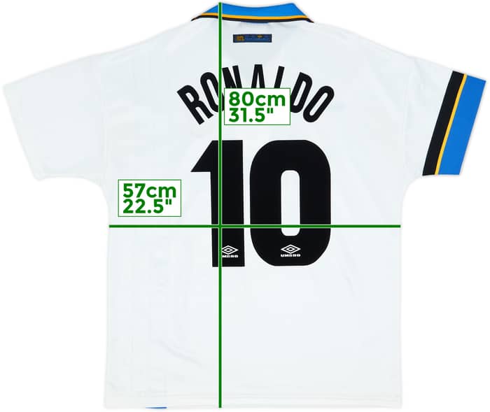 1997-98 Inter Milan Away Shirt Ronaldo #10 - 7/10 - (L)
