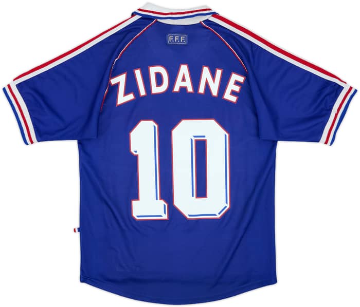 1998-00 France Home Shirt Zidane #10 - 8/10 - (S)