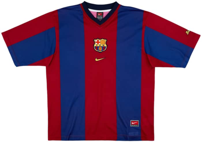 1998-00 Barcelona Basic Home Shirt Rivaldo #11 - 9/10 - (L)