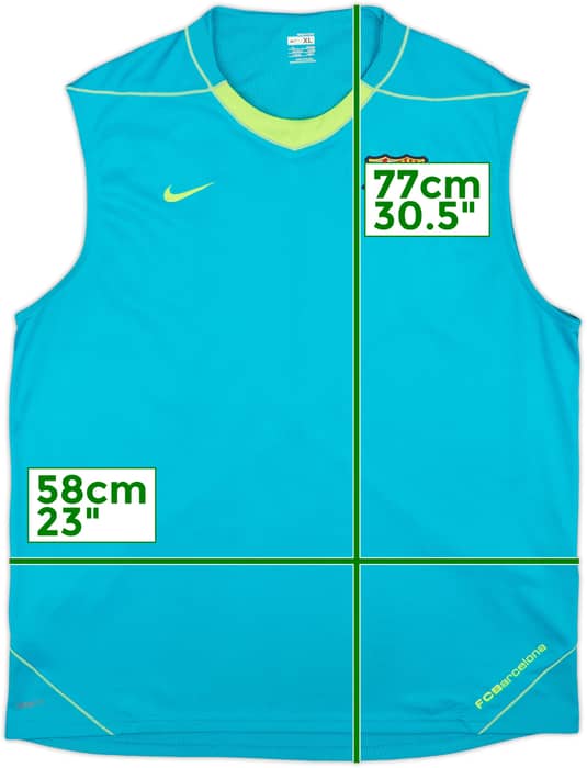 2007-08 Barcelona Nike Training Vest - 8/10 - (L)