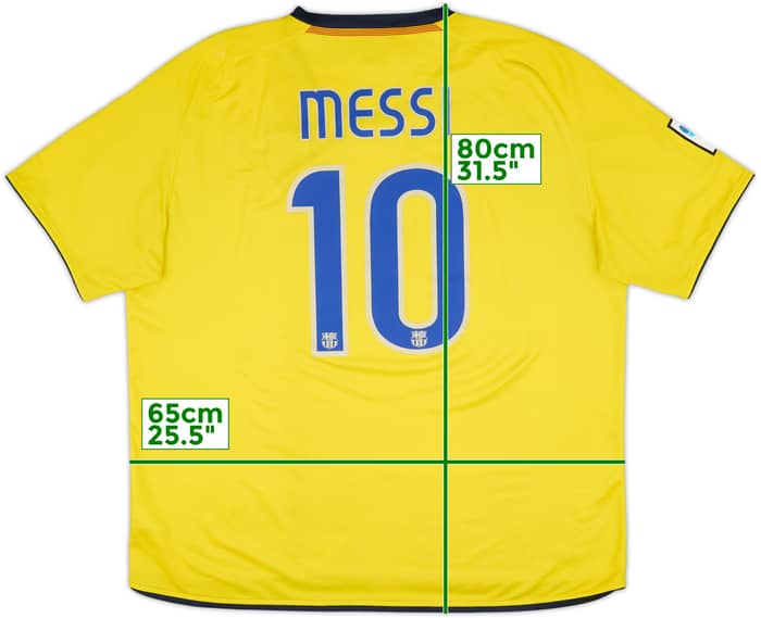 2008-10 Barcelona Away Shirt Messi #10 - 5/10 - (XXL)