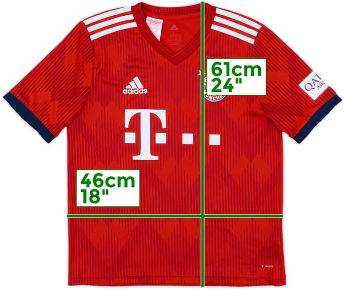 2018-19 Bayern Munich Home Shirt - 8/10 - (L.Boys)