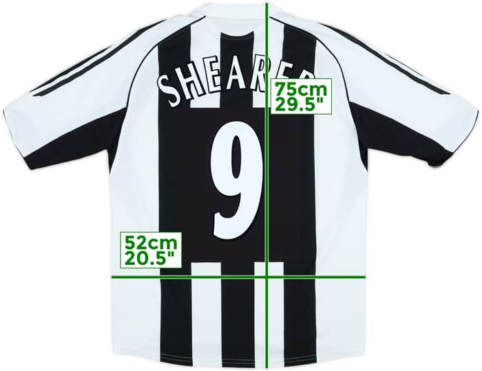 2005-07 Newcastle Home Shirt Shearer #9 - 5/10 - (M)