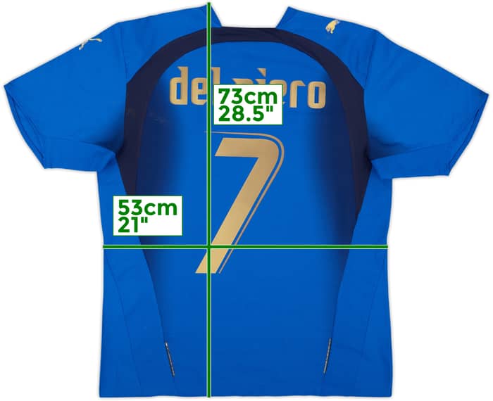 2006 Italy Home Shirt Del Piero #7 - 5/10 - (M)