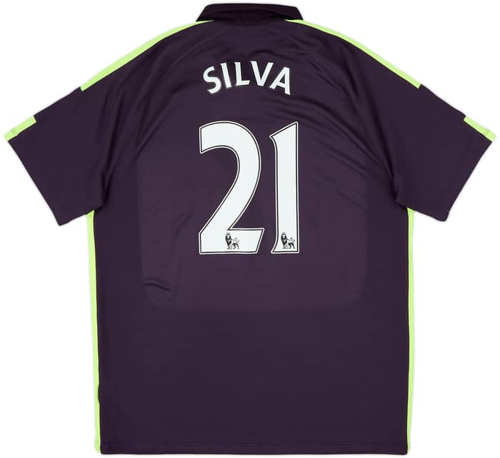 2014-15 Manchester City Third Shirt Silva #21 - 7/10 - (XL)
