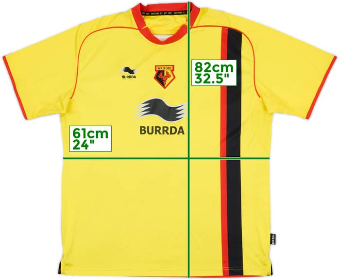 2010-11 Watford Home Shirt - 5/10 - (XXL)